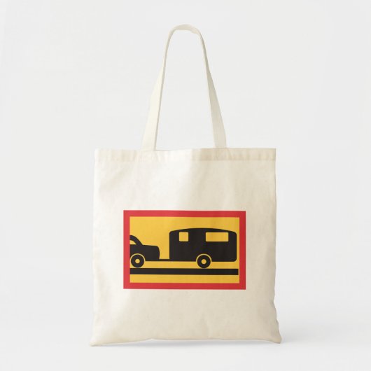 Een caravan slepen tote bag (Voorkant)