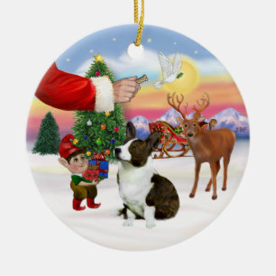 Een Cardigan Welsh Corgi Keramisch Ornament
