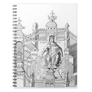 Een Carlovingiaanse koning in zijn paleis, die Wi  Notitieboek