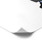 Een Cartoon Brontosaur verkleedde zich als Franken Poster (Hoek)