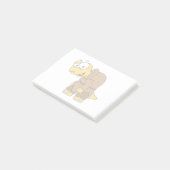 Een Cartoon dinosaurus bochel. Post-it® Notes (Schuin)