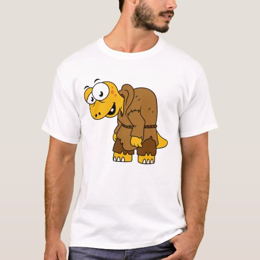 Een Cartoon dinosaurus bochel. T-shirt (Voorkant)