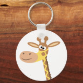 Een cartoon giraffe sleutelhanger (Voorkant)