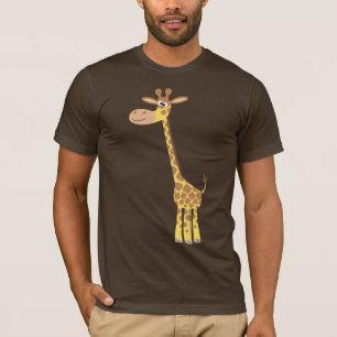 Een cartoon giraffe T-shirt