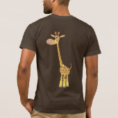 Een cartoon giraffe T-shirt (achter) (Achterkant)