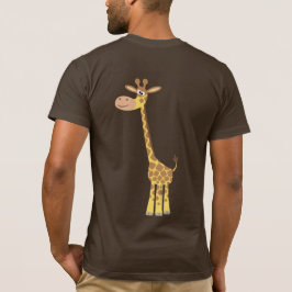Een cartoon giraffe T-shirt (achter)