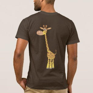 Een cartoon giraffe T-shirt (achter)
