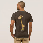 Een cartoon giraffe T-shirt (achter) (Achterkant volledig)