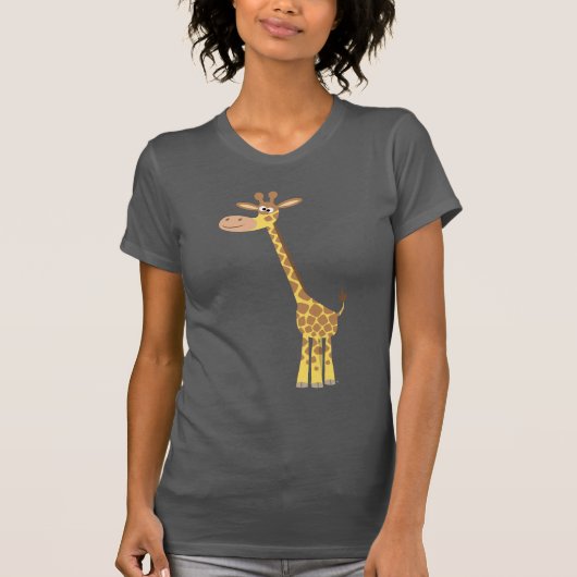 Een cartoon giraffe Vrouwen T-shirt (Voorkant)