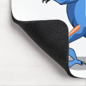 Een Cartoon Iguanodon die basketbal speelt. Muismat (Hoek)