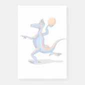 Een Cartoon Iguanodon die basketbal speelt. Post-it® Notes (Voorkant)