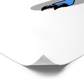 Een Cartoon Iguanodon die basketbal speelt. Poster (Hoek)