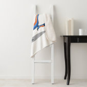 Een Cartoon Iguanodon die basketbal speelt. Sherpa Deken (In situ)