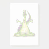 Een Cartoon Iguanodon dinosaurus die yoga doet. Post-it® Notes (Voorkant)