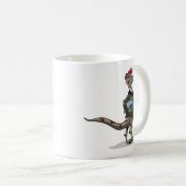 Een Cartoon Iguanodon klerk. Koffiemok (Voorkant rechts)