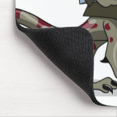 Een Cartoon Iguanodon klerk. Muismat (Hoek)