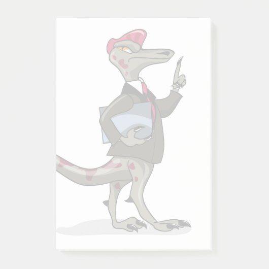 Een Cartoon Iguanodon klerk. Post-it® Notes (Voorkant)