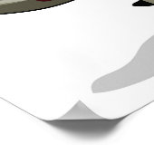 Een Cartoon Iguanodon klerk. Poster (Hoek)