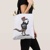 Een Cartoon Iguanodon klerk. Tote Bag (Dichtbij)