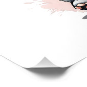 Een Cartoon olifant no 3 Glanzend Poster (Hoek)