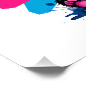 Een Cartoon Panda no 1 Glanzend Poster (Hoek)