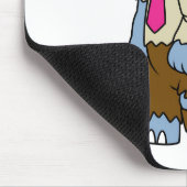 Een Cartoon parasaurolophus verkleed als een zombi Muismat (Hoek)