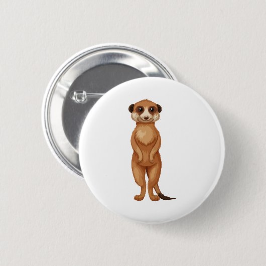 Een cartoon ronde button 5,7 cm (Voorkant /achterkant)