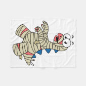 Een Cartoon Stegosaurus verkleedde zich als een mu Fleece Deken (Voorkant (Horizontaal))