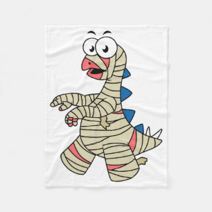 Een Cartoon Stegosaurus verkleedde zich als een mu Fleece Deken