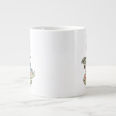 Een Cartoon Stegosaurus verkleedde zich als een mu Grote Koffiekop (Voorkant)