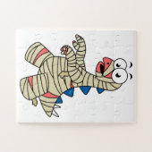 Een Cartoon Stegosaurus verkleedde zich als een mu Legpuzzel (Horizontaal)