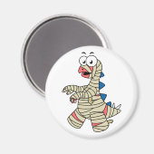 Een Cartoon Stegosaurus verkleedde zich als een mu Magneet (Voorkant / Achterkant)