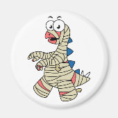 Een Cartoon Stegosaurus verkleedde zich als een mu Magneet (Voorkant)