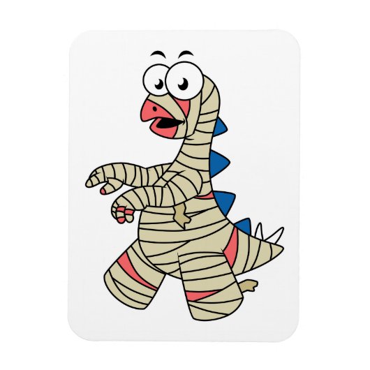 Een Cartoon Stegosaurus verkleedde zich als een mu Magneet (Verticaal)