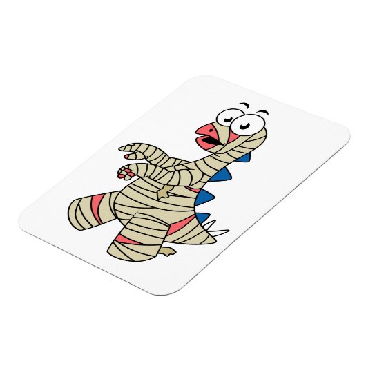 Een Cartoon Stegosaurus verkleedde zich als een mu Magneet (Linkerzijde)