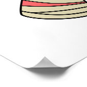 Een Cartoon Stegosaurus verkleedde zich als een mu Poster (Hoek)