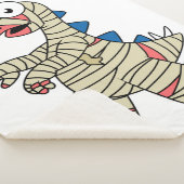 Een Cartoon Stegosaurus verkleedde zich als een mu Sherpa Deken (3/4)