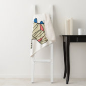 Een Cartoon Stegosaurus verkleedde zich als een mu Sherpa Deken (In situ)