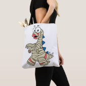 Een Cartoon Stegosaurus verkleedde zich als een mu Tote Bag (Dichtbij)