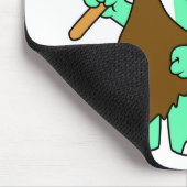 Een Cartoon Tyrannosaurus Rex Caveman. Muismat (Hoek)