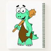 Een Cartoon Tyrannosaurus Rex Caveman. Notitieboek (Achterkant)