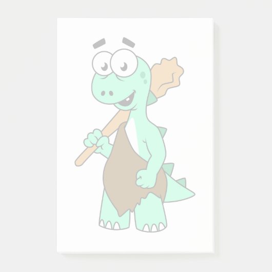 Een Cartoon Tyrannosaurus Rex Caveman. Post-it® Notes (Voorkant)