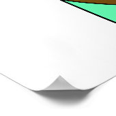 Een Cartoon Tyrannosaurus Rex Caveman. Poster (Hoek)