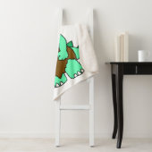 Een Cartoon Tyrannosaurus Rex Caveman. Sherpa Deken (In situ)