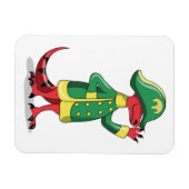 Een Cartoon Tyrannosaurus Rex verkleed als Napoleo Magneet (Horizontaal)