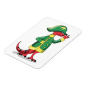 Een Cartoon Tyrannosaurus Rex verkleed als Napoleo Magneet (Linkerzijde)