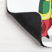 Een Cartoon Tyrannosaurus Rex verkleed als Napoleo Muismat (Hoek)