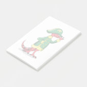 Een Cartoon Tyrannosaurus Rex verkleed als Napoleo Post-it® Notes (Schuin)