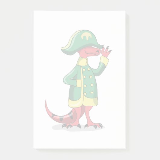 Een Cartoon Tyrannosaurus Rex verkleed als Napoleo Post-it® Notes (Voorkant)