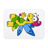 Een Cartoon van een Fairysaur dinosaurus. Magneet (Horizontaal)